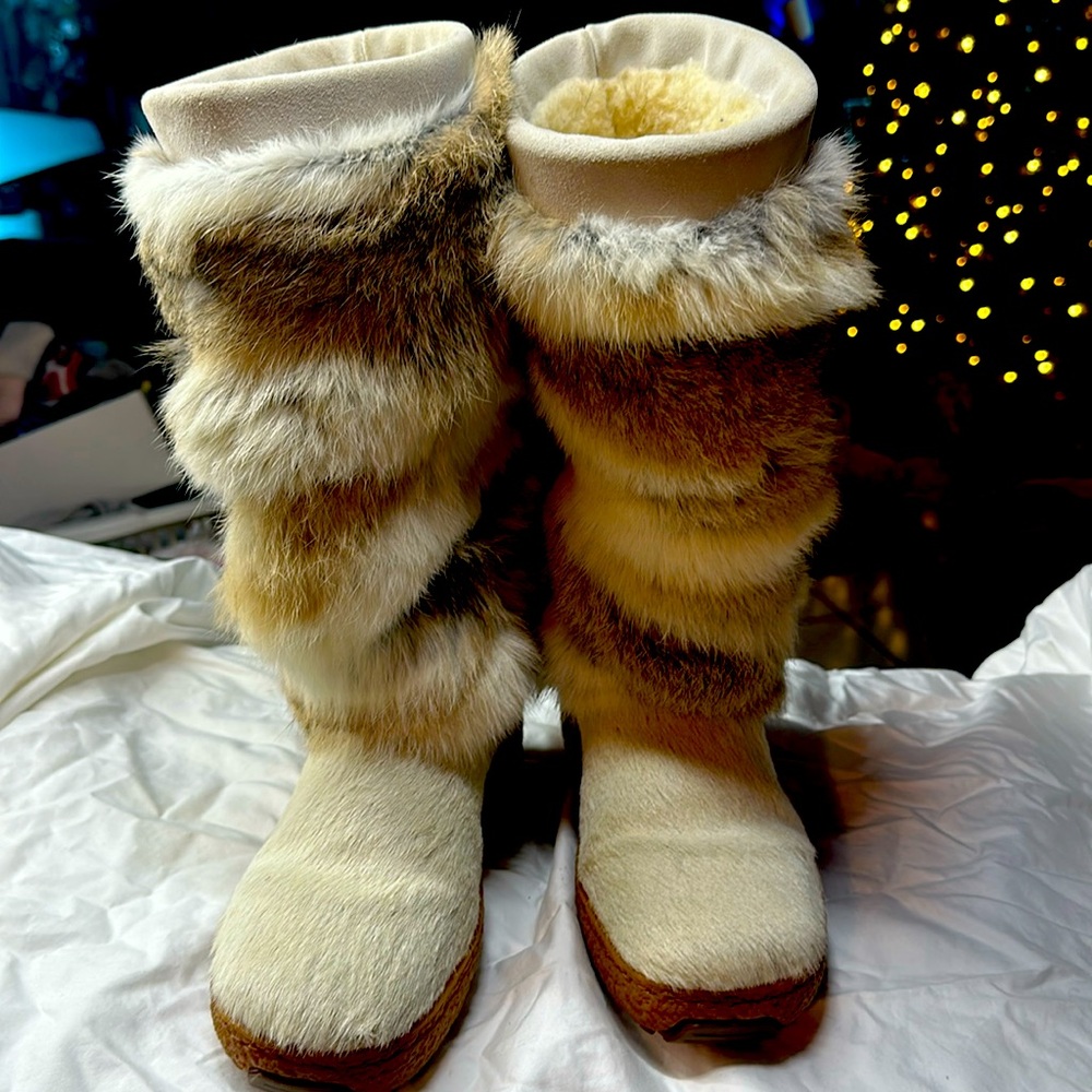 Oscar for real fur boots
